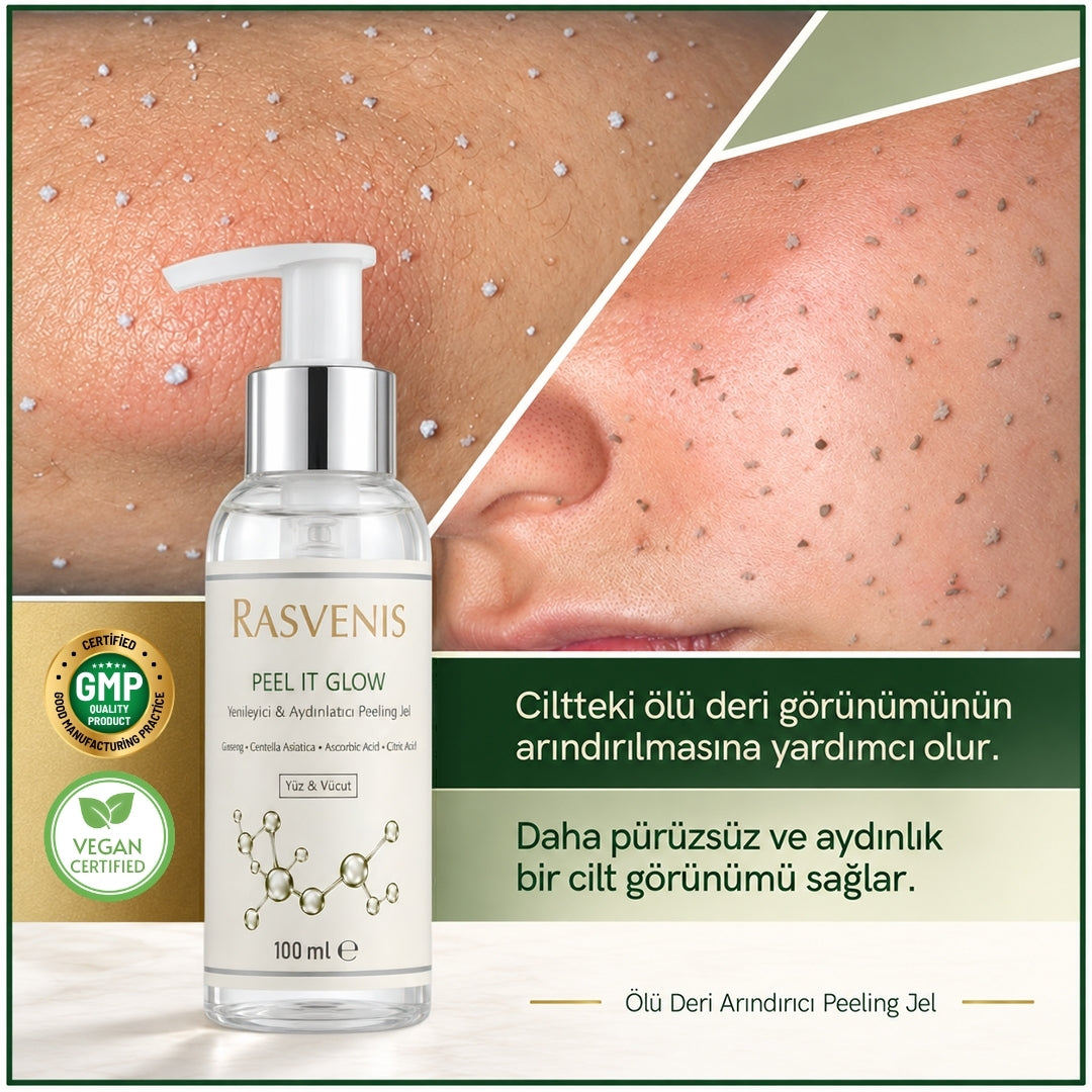 Rasvenis Peel It Glow Ölü Deri Temizleyici Peeling Jel (100 ml)