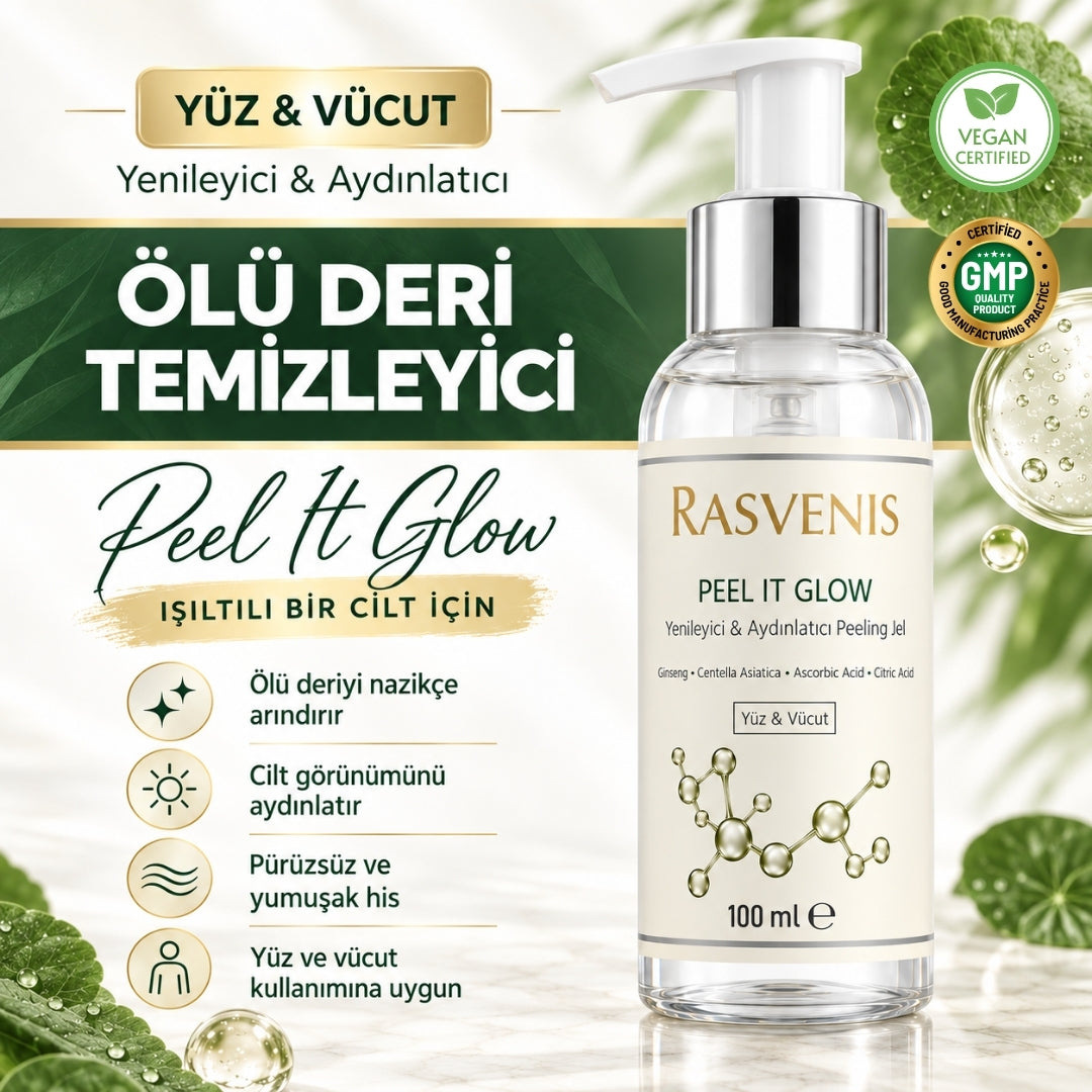 Rasvenis Peel It Glow Ölü Deri Temizleyici Peeling Jel (100 ml)